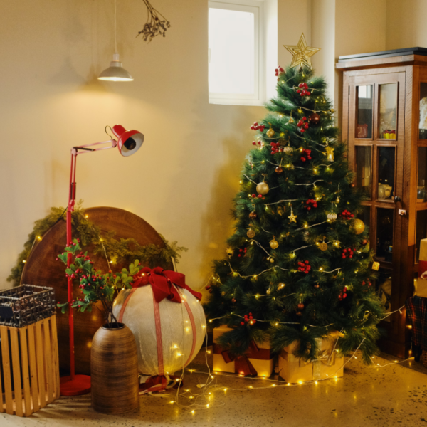 Christmas Warm-Light Living Room Party Full Set