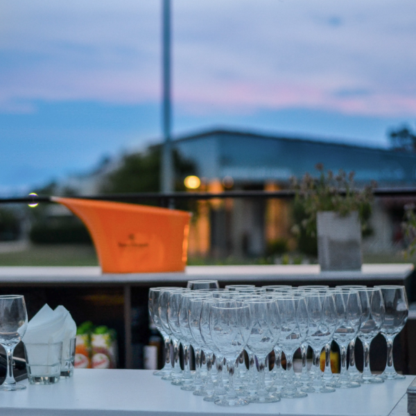 Summer Terrace Cocktail Standing-Area Setup