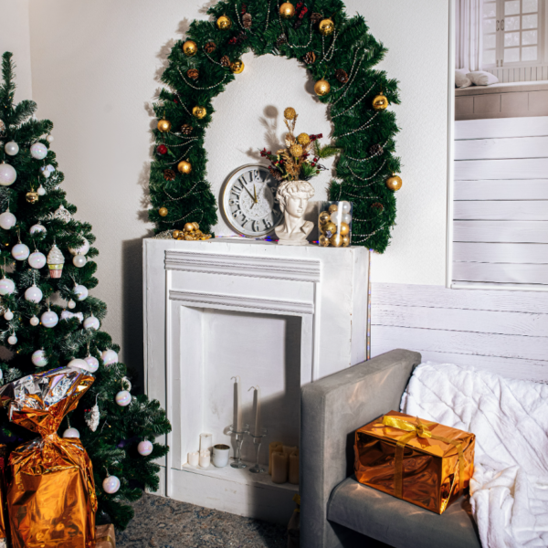 New Year Family Living Room Countdown Mini Scene