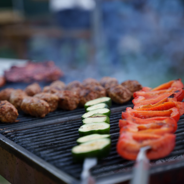 Corporate Team Summer Outdoor BBQ Area Setup