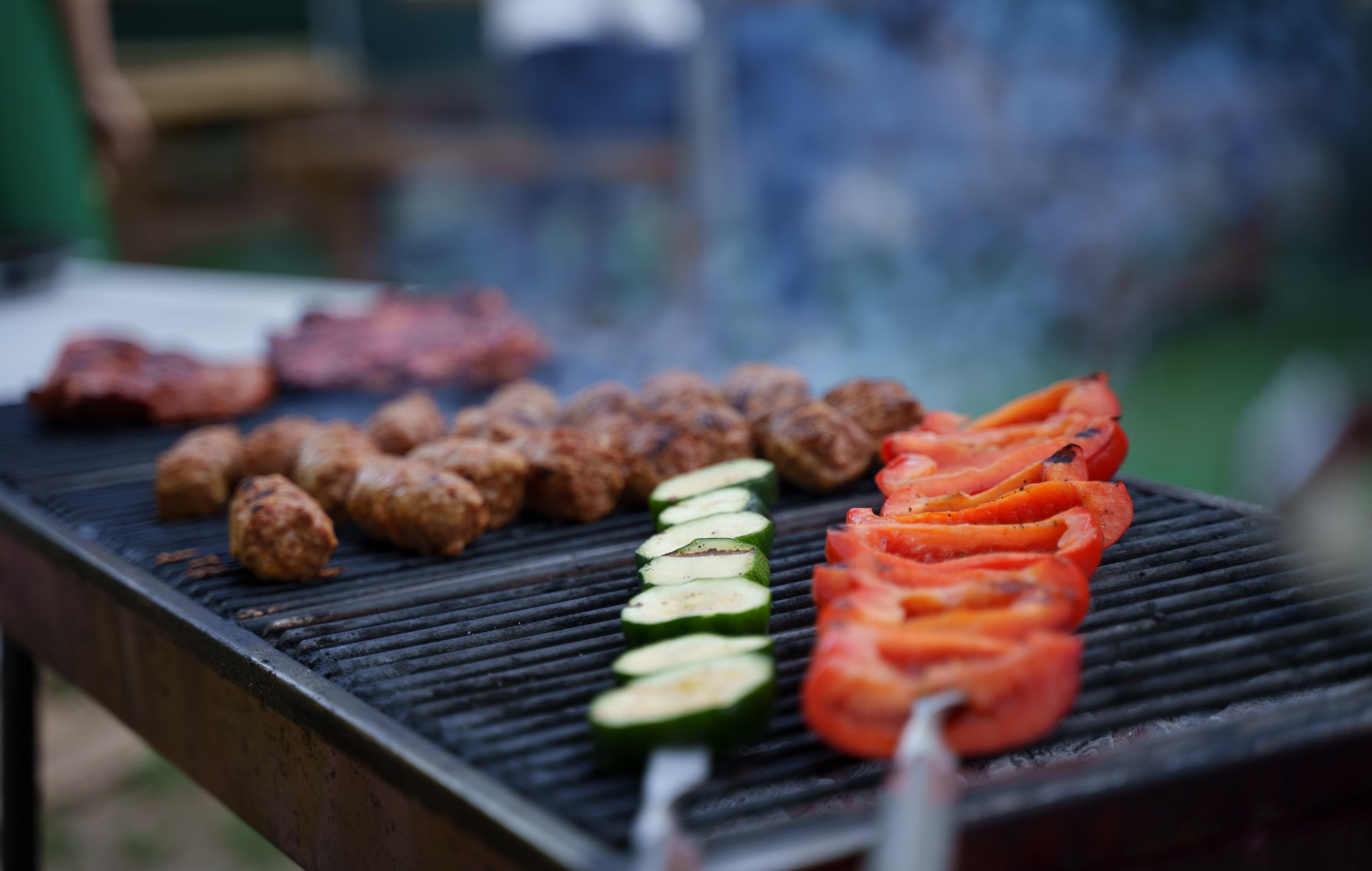 Corporate Team Summer Outdoor BBQ Area Setup